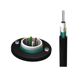 2-24 Çekirdek G652D GYXTW Un I-Tüp Zırhlı Açık Fiber Optik Kablo / İletişim SM Optik Fiber