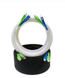 LSZH Kılıf Dahili Fiber Optik Kablo Kevlar İplik Malzeme Mukavemet Üye-FTTH Kablo