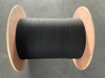 Fiber optik iç kablo Black Jacket FTTH saplama kablosu, iç mekan için G657A1 fiber ile