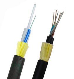 48 Çekirdek ADSS Kendinden Destekli Fiber Optik Kablo Siyah Dış Kılıf Rengi 100 Açıklık