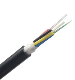 48 Çekirdek ADSS Kendinden Destekli Fiber Optik Kablo Siyah Dış Kılıf Rengi 100 Açıklık