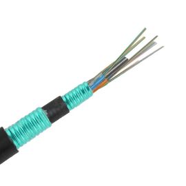 GYTS53 2-288 Çekirdek Açık Zırhlı Fiber Optik Kablo Doğrudan Gömülü Örgülü Gevşek Tüp
