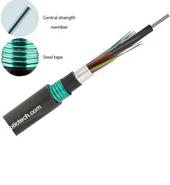Yeraltı Kablosu GYTA 53 12 Çifte Zırh ve PE Kablosu ile Çekirdek Fiber Optik Kablosu
