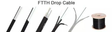 FTTH GJYXFH kelebek şeklindeki fiber optik kablo Tek Yönlü Yay Tipi G657A1 Bırakma Tel Fiber Optik 2 Çekirdek