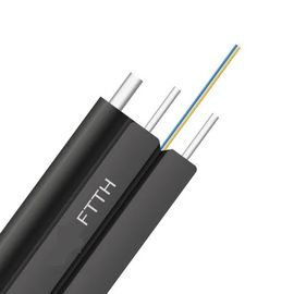 PVC veya LSZH Ceket Messenger Tel Ftth Drop Kablo Fiber Optik