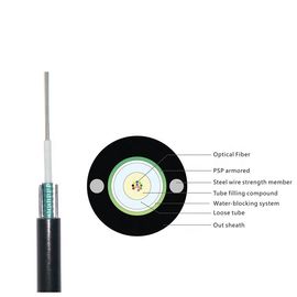 GYXTW 16 çekirdekli tek modlu merkezi gevşek boru açık hava anten ve kanal fiber optik kablosu