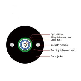 Çin 10.2mm 20 Çekirdekli Merkezi Gevşek Tüp G652D Dış Mekan Havadan Fiber Optik Kablo