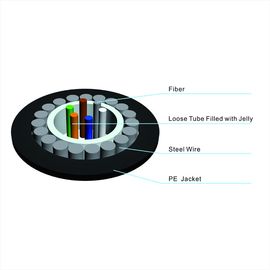 4 Core GYXTY Merkezi Sıfır Tüp Dış Havalı ve Kanal SM Fiber Optic Kablo Tedarikçisi