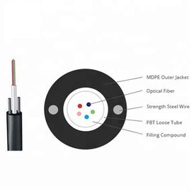 OEM GYXTY 12 Çekirdekli Siyah PE Dış Merkezi Gevşek Tüp Dış Anten ve Kanal SM Fiber Optik Kablo