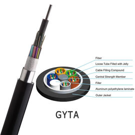 8 Çekirdekli Gevşek Tüp G652D Örgülü GYTA Dış Mekan Anteni ve Kanal Fiber optik kablosu