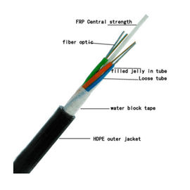 FRP 122-144 çekirdekli GYFTY G652D Dış Mekan Fiber Optik Kablo