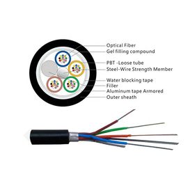 Gevşek Tüp Örgülü GYTA Dış Anten ve Kanal 12 Çekirdekli Tek Modlu Çin Fiber Optik Kablo