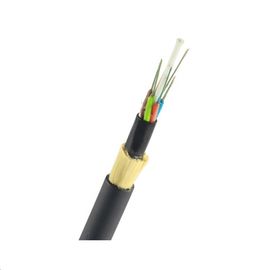Siyah PE Dış Kılıf Renkli Kendinden Destekli ADSS 24 Çekirdekli Fiber Optik Kablo