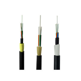 Siyah 96 Çekirdek ADSS Koparma Fiber Optik Kablo Güç Telekomünikasyonu İçin Çift Dış Kılıf