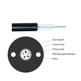 GYFXTY 6 çekirdekli Tek Modlu Fiber Optik Kablo Uzun mesafeli iletişim için anten kablosu