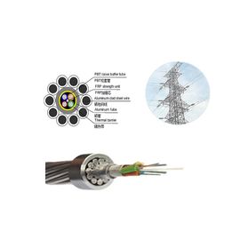 48 Çekirdekli Açık Hava ACS Zırhlı OPGW(Optik fiber kompozit havai topraklama kablosu) Fiber Optik Kablo