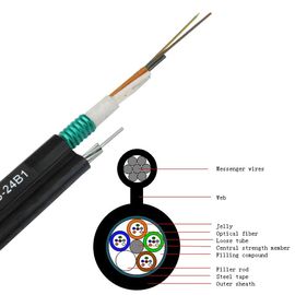 36 Çekirdek Kendinden Destekli Zırhlı Ağ Kablosu GYTC8S dış mekan kablosu için fiber optik kablo