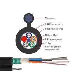 12 24 72 96 Çekirdekli FIG8 Anten GYTC8S Gevşek Tüp Örgülü Fiber Optik Kablo