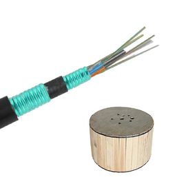 GYTS53 2-288 Çekirdek Açık Zırhlı Fiber Optik Kablo Doğrudan Gömülü Örgülü Gevşek Tüp