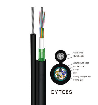 36 Çekirdek Kendinden Destekli Zırhlı Ağ Kablosu GYTC8S dış mekan kablosu için fiber optik kablo