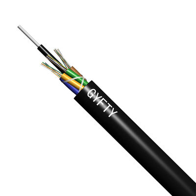 Siyah Anten Tek Modlu GYFTY 6/12/24 Çift FRP Gevşek Tüp Fiber Optik Kablo