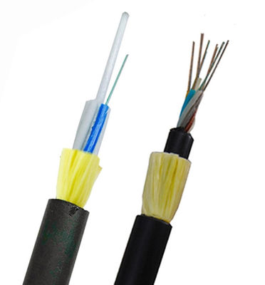 G652D Anten Tamamen Dielektrik ADSS Fiber Optik Kablo FRP Siyah HDPE Kılıf