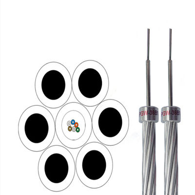 Havai Topraklama Kablosu OPGW Kablosu Alüminyum Kaplı Çelik Tel Optik Fiber OPGW Kablosu