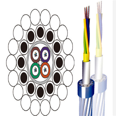 Havai Topraklama Kablosu OPGW Kablosu Alüminyum Kaplı Çelik Tel Optik Fiber OPGW Kablosu