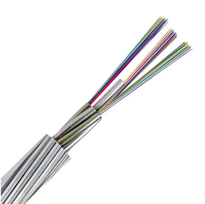24/48 Çekirdek OPGW Fiber Optik Kablo Tek Modlu G652d Güç Opgw Aeirlal Tel