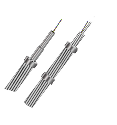 İletişim için 2-42 çekirdekli Önceden Şekillendirilmiş OPGW Fiber Optik Kablo