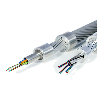 İletişim için 2-42 çekirdekli Önceden Şekillendirilmiş OPGW Fiber Optik Kablo
